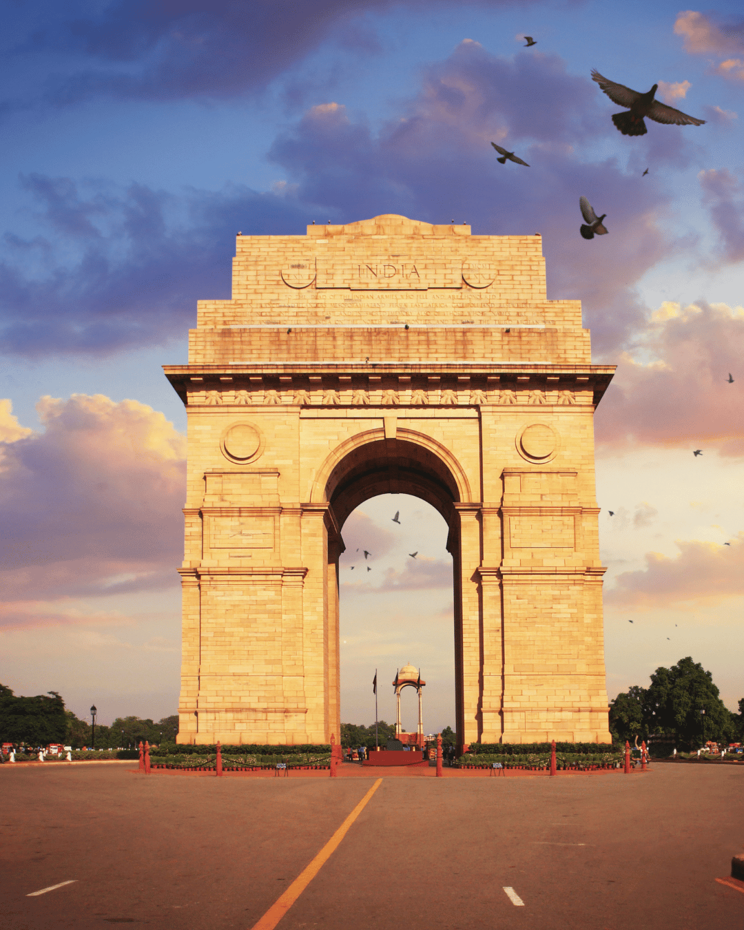 India Gate en Nueva Delhi, India