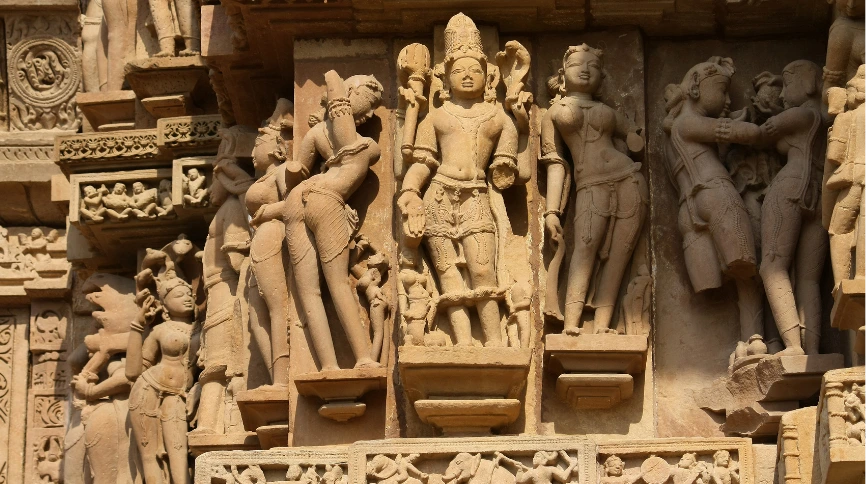 Templo histórico de Khajuraho, Madhya Pradesh, India